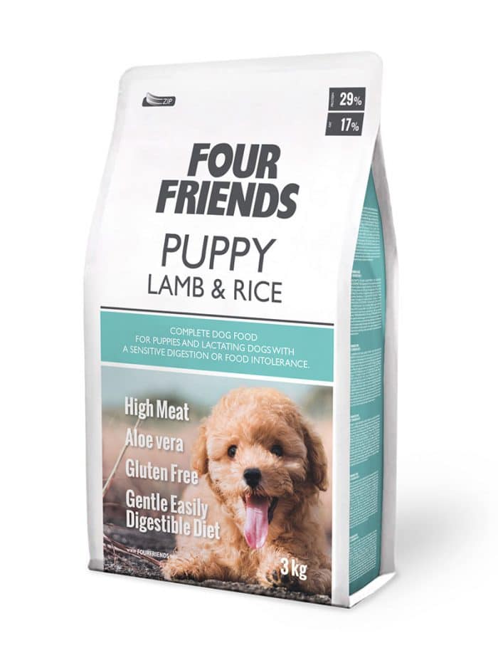 Four friends Puppy Lamb & Rice torrfoder