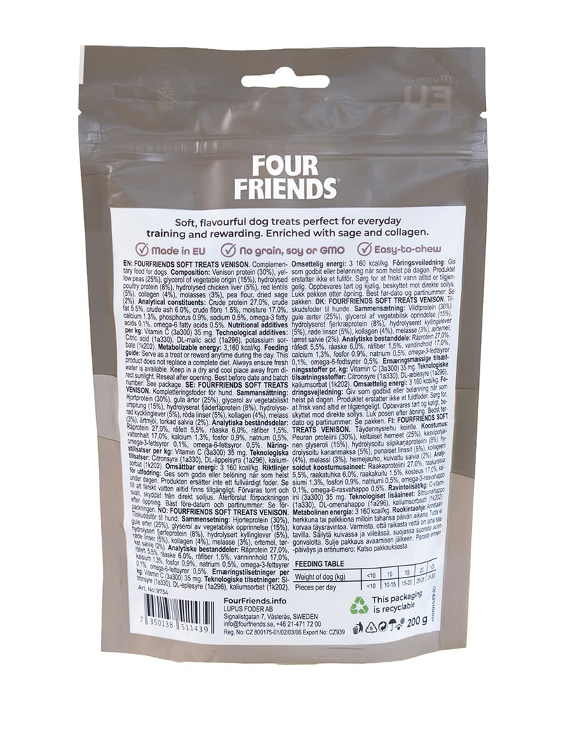 FourFriends_Soft_Treats_Venison_200g_Back